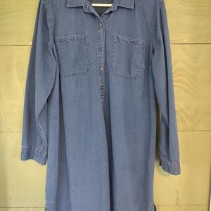Old Navy Blue Long Sleeve Dress